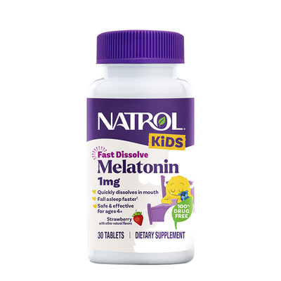natrol美国儿童褪黑素1mg助睡眠