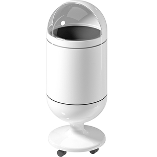 家用垃圾桶2025新款轻奢高档带盖厨房客厅可移动大容量免弯腰高脚