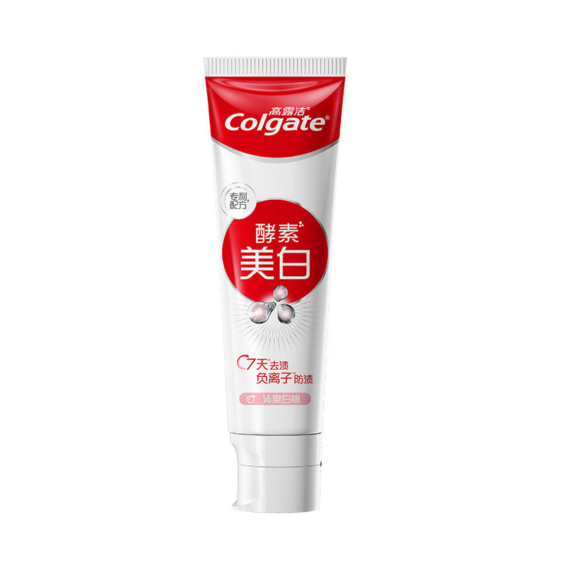 高露洁酵素美白口气清新含氟牙膏