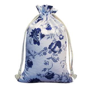 21*32 大号谷物杂粮 棉麻布料环保收纳袋 五谷杂粮家庭整理便当袋