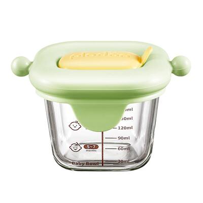 plodon玻璃辅食盒带盖蒸煮无异味