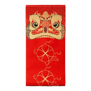 问心堂福狮盈门新年春节门联手写空白福字斗方大门对联2026年新款马年七言春联对联纸万年红纸小春联书法