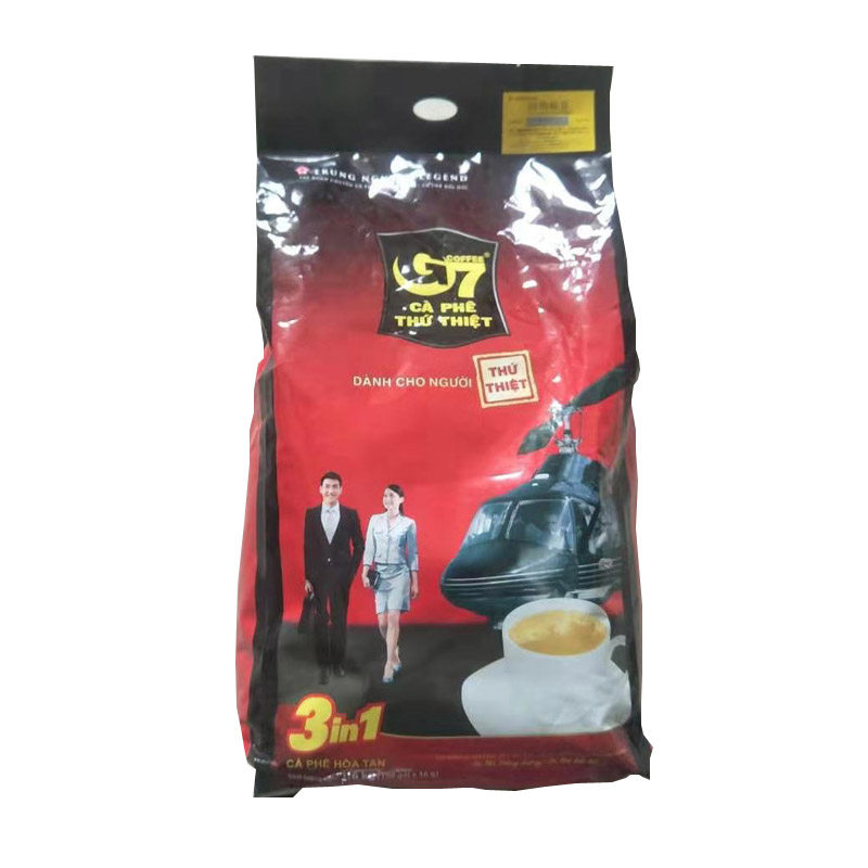 中原三合一速溶咖啡粉原味越南g7