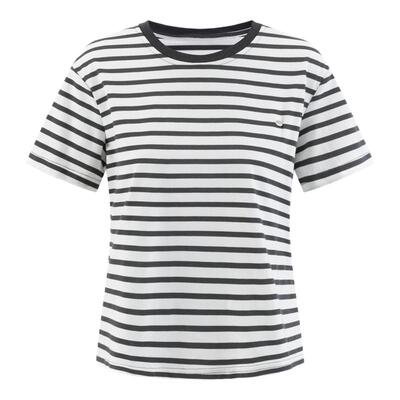 DTLANDO/商场同款25夏新品黑白条纹时尚个性女装短袖T恤