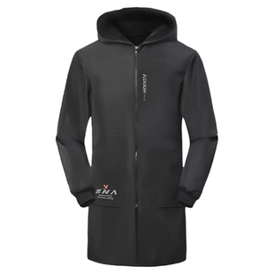 围裙加绒加厚罩衣大人家用厨房防水防油长袖女外套工作服冬季