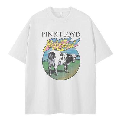 PINKFLOYD乐队复古美式T恤