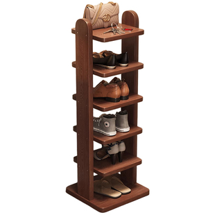 鞋架家用门口多层入户室内简易窄鞋柜小型全实木收纳鞋子置物架子