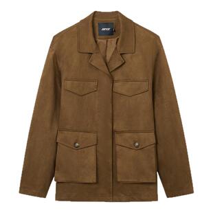 【设计师系列】Jamor加墨时尚麂皮宽松外套帅气工装风2026春新款