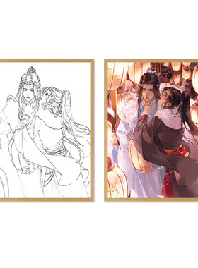 魔道祖师魏婴蓝湛魏无羡蓝忘机周边灯光画手办谷子生日礼物小夜灯