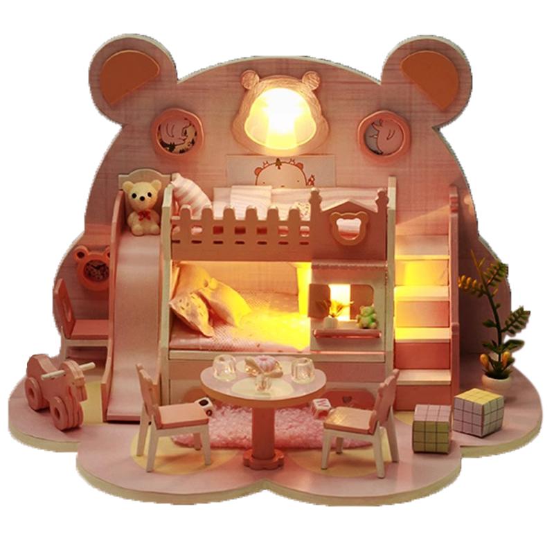 手工diy迷你小屋女孩生日礼物