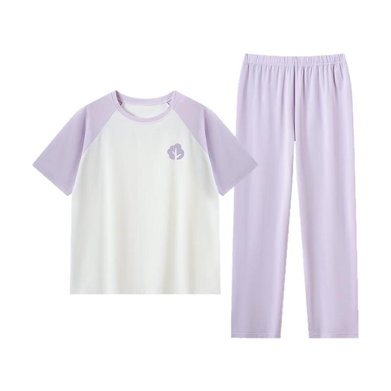 少女睡衣女童中大童学生春夏秋季薄款长裤防着凉莫代尔家居服套装
