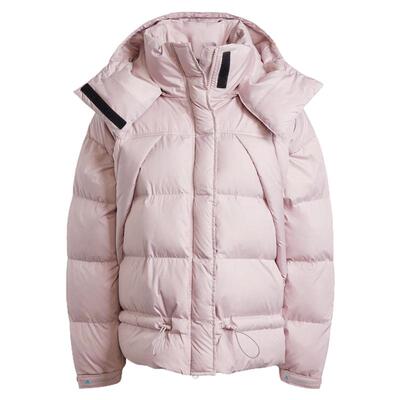 现货 adidas stella 女加厚保暖防风棉衣运动连帽棉服