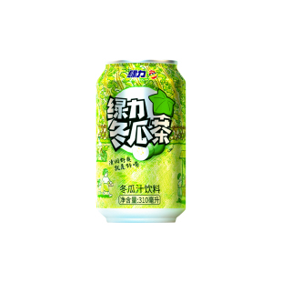 绿力冬瓜茶0脂肪冬瓜汁饮料6罐装小箱装国产冬瓜味老牌绿力饮料