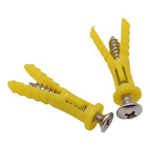 膨胀管M6塑料胀塞8mm透明内膨胀涨塞6mm锚栓不锈钢自攻螺丝套装