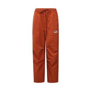 雪丘岛户外冬季新款加绒裤防风休闲徒步宽松显瘦加厚直筒裤女款