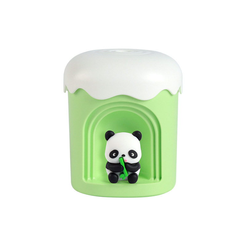 熊猫USB加湿器静音夜灯伴睡