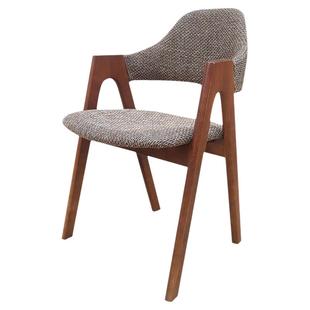 北欧实木餐椅轻奢单椅a字椅书椅靠背椅家用椅子书房木椅子餐桌椅