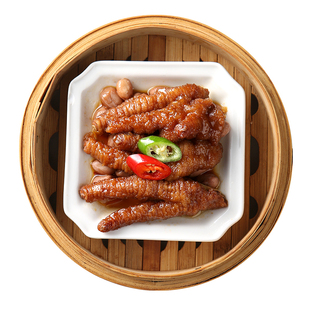 稻香豉汁蒸凤爪400gx4包港式茶楼点心速冻熟食广东早茶虎皮鸡爪