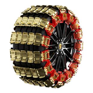 履带式新型汽车防滑链SUV通用型不伤轮胎越野摩托电动车雪地链