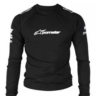 机能赛车骑行长袖运动T恤健身训练服男士秋季内搭弹力紧身打底衣