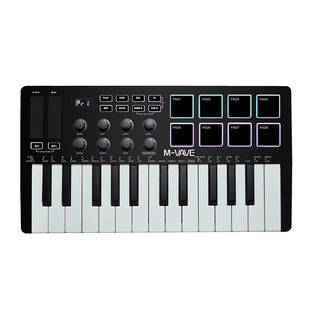 M-VAVE SMK25 25键midi键盘电音合成器音乐打击垫编曲钢琴控制器