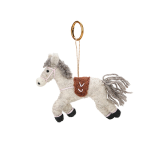 【弥野造物】可爱羊毛毡小马包包挂件毛绒公仔玩偶挂饰女情侣礼物