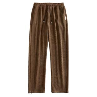 秋冬高个子加长版加绒运动裤男120cm宽松抽绳休闲裤阔腿灯芯绒115