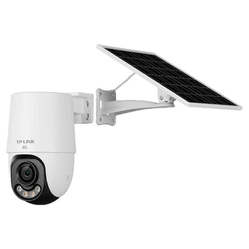 普联TP-LINK太阳能摄像头无电无网4g监控全彩360度终身免流家用