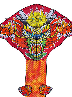 国潮大威天龙长尾风筝好飞易飞