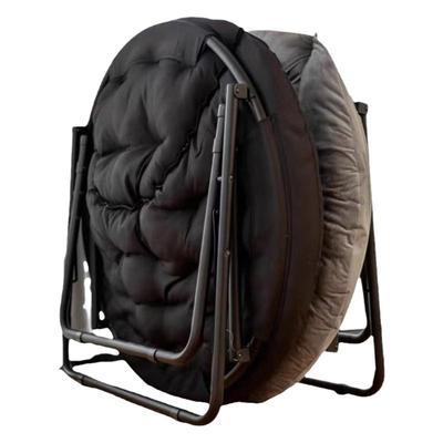 索普豪华软垫月亮椅折叠躺椅午休老人专用懒人沙发打游戏久坐椅