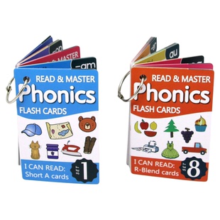 English Learning Phonics Flash Cards外贸英语自然拼读卡片教具