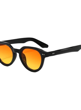 椭圆形米钉太阳眼镜欧美简约百搭