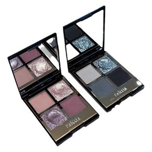 FAICCIA霏汐黑茉莉四色眼影暗黑色系烟熏妆大地色眼影盘爆闪珠光