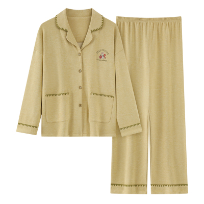 发热德绒睡衣女秋冬季保暖家居服