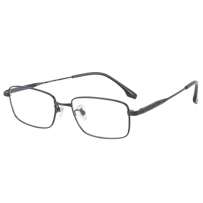 康视顿男商务方框钛材近视眼镜架