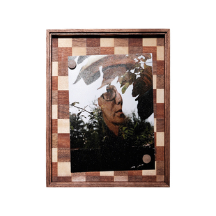 diy磁吸8寸摆台相框定制装裱画框实木展示框创意收纳照片框摆件