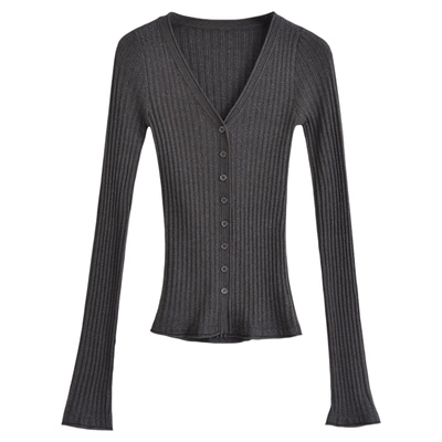 Lovedeath灰色针织百褶短裙套装