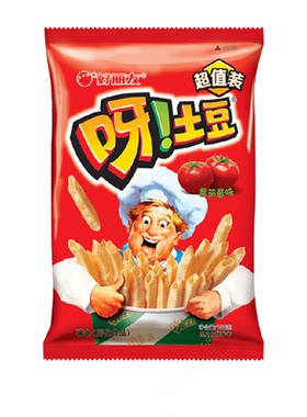 好丽友呀土豆番茄酱味双层空心