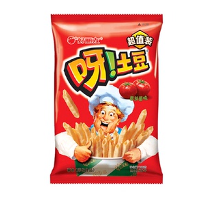 好丽友呀土豆番茄酱味休闲零食薯片薯条食品小吃膨化