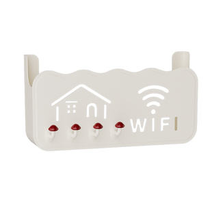 路由器放置架免打孔壁挂式机顶盒固定插排插座遮挡上墙wifi收纳盒