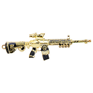 绝地求生吃鸡玩具皮肤模型迷你全套98k三级头枪AWM平底锅金属挂件