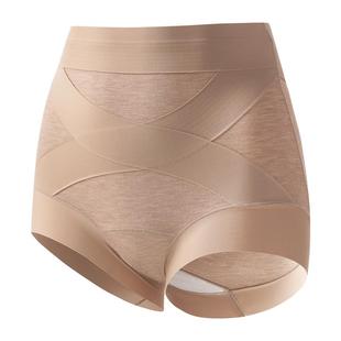 猫人磨毛收腹裤强力收腹收小肚子冬季保暖高腰无痕塑身提臀内裤女