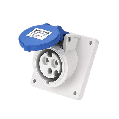 暗装斜式欧标工业插头插座国曼