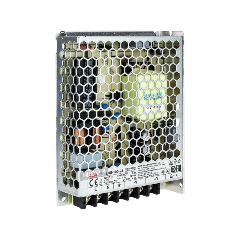 台湾明纬LRS-100-24 100W 24V4.5A薄型开关电源 可替换NES/RS系列