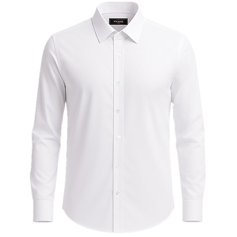 【缎纹弹力】雅戈尔夏季新款男士长袖衬衫商务休闲通勤职业棉衬衣