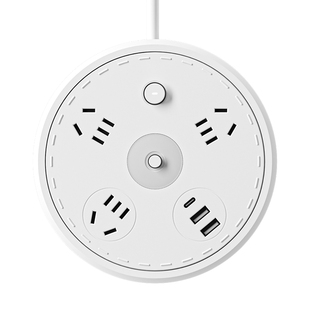 收纳插座可伸缩插排带usb转换器隐藏线挂墙多插位接线拖线板