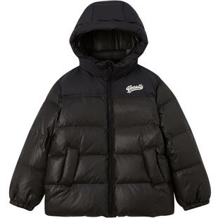 【蓄热&90%鹅绒】eland kids衣恋童装男童排骨羽绒服冬季连帽外套