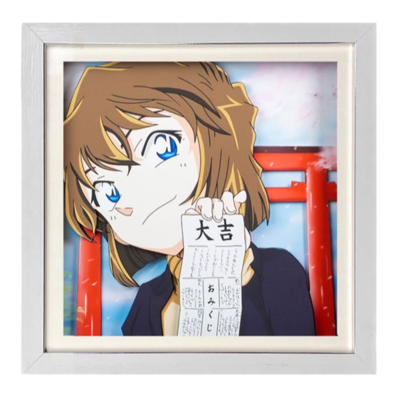 灰原哀手办纸艺3D动漫立体画名侦探柯南周边生日礼物摆件装饰挂画