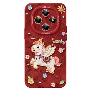 油画飞马适用oppoa6pro红色手机壳2026新年新款A6马年A5软硅胶a97保护a95全包opop镜头93本命年92s女款外壳