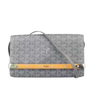 中古85新 GOYARD高雅德ONTB-CARLO涂层帆布斜挎二手奢侈品包包